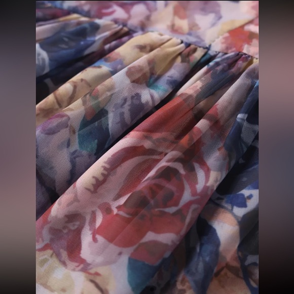 Floral Cider Leotard/ Mini Dress. - Picture 2 of 9